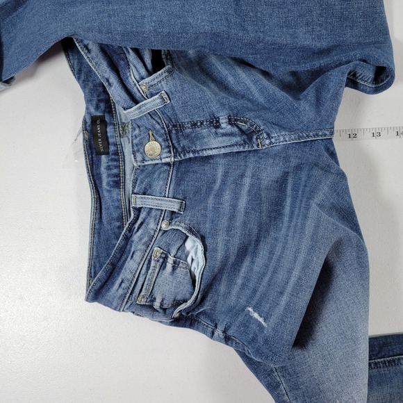 Silver Jeans Girlfriend Jeans Distressed Medium Wash Denim Cuffed Women's 29 - Picture 5 of 10